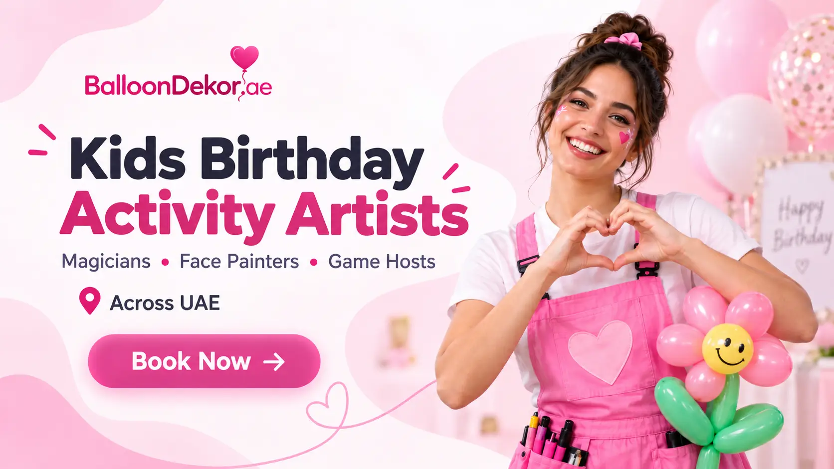 HIRE KIDS ACTIVITY FOR BIRTHDAY IN DUBAI AND ABU DHABI