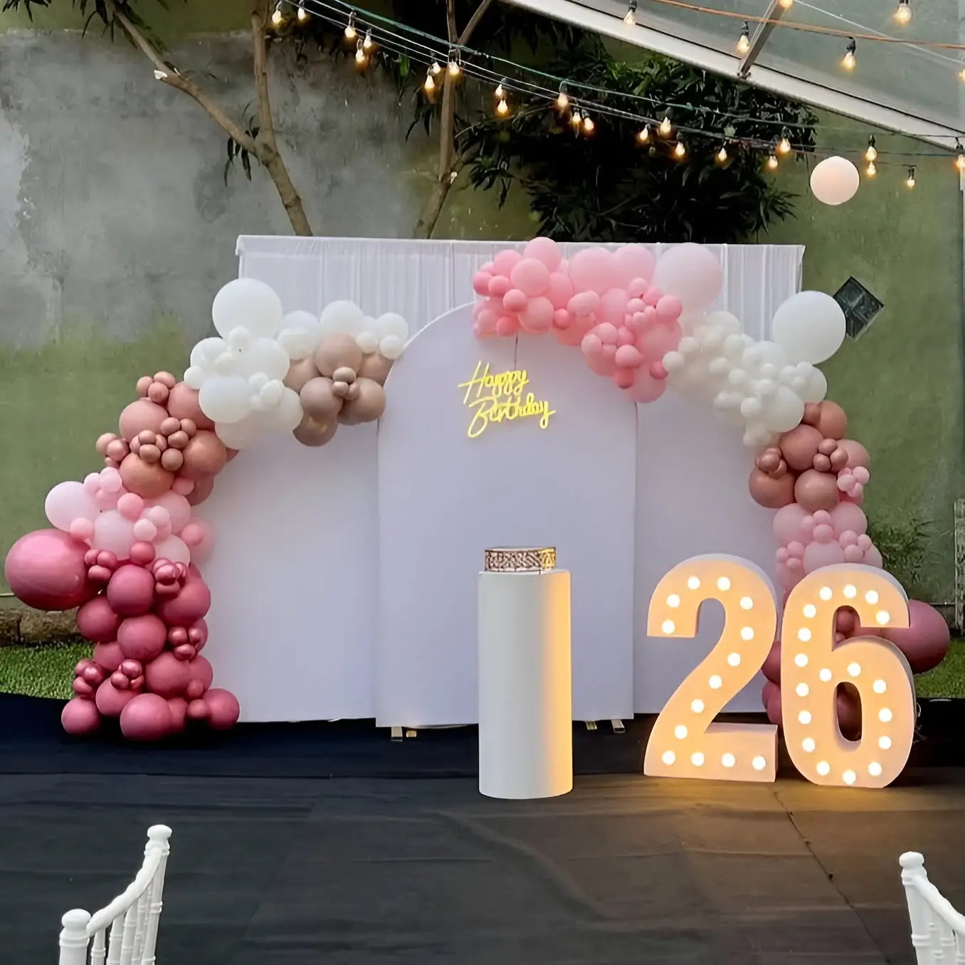 Vibrant Birthday Bash Balloon Setup