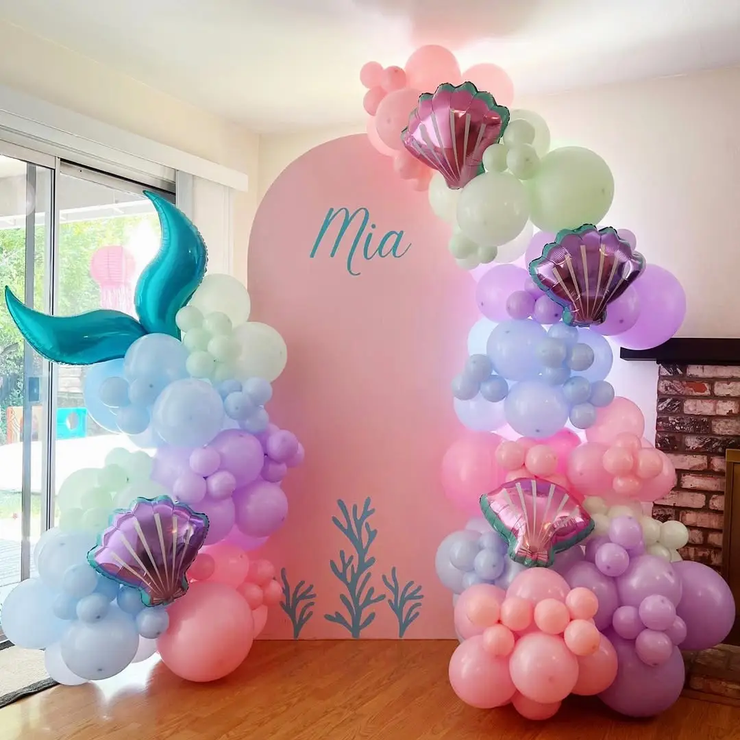 kids mermaid theme hbd