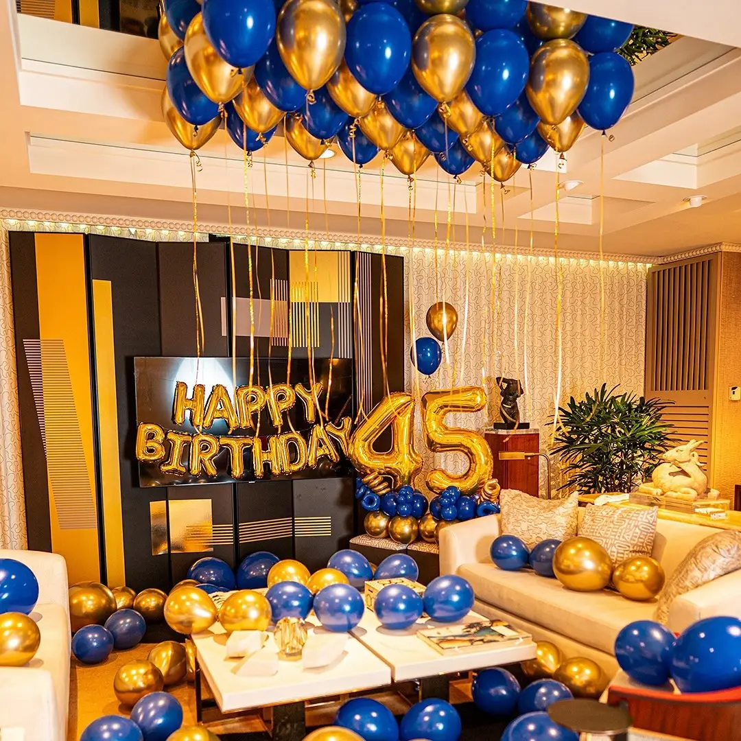 Vibrant Balloon Decoration in Dubai at Home