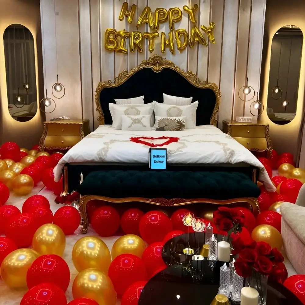 The Luxe Balloon Room Setup