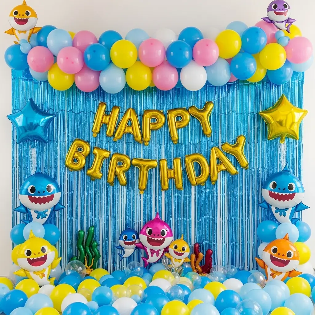  Kid's Baby Shark Birthday Decoration
