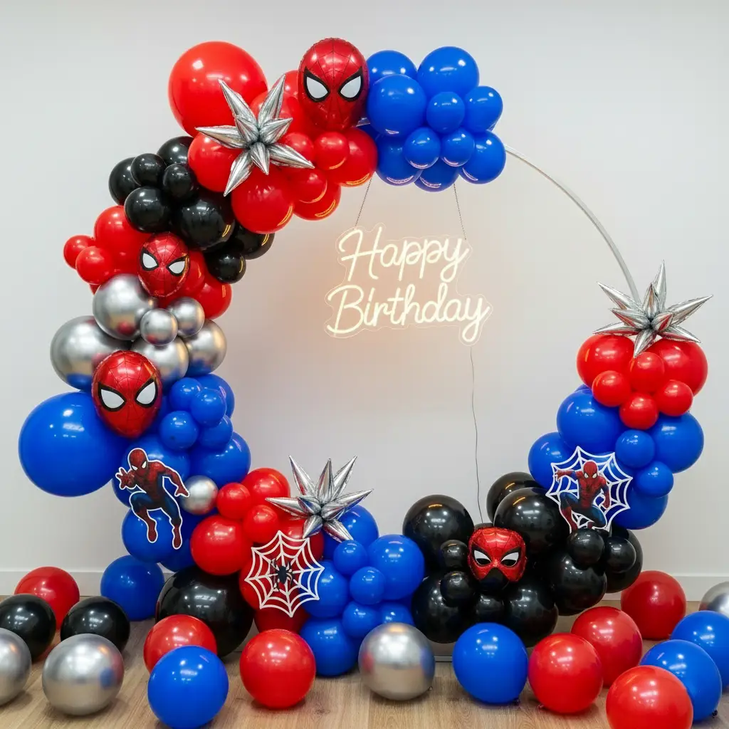 Spiderman Kids Birthday Decor