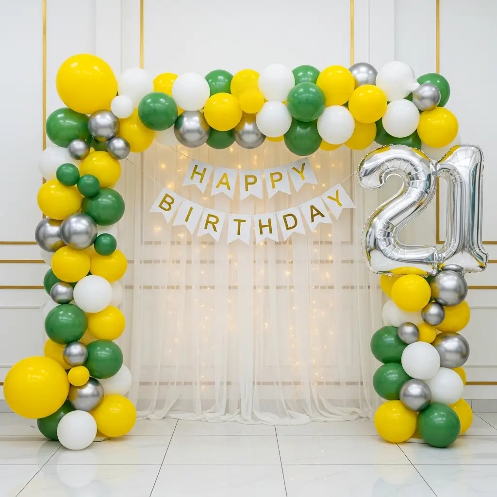 Happy 21 Birthday Decoration