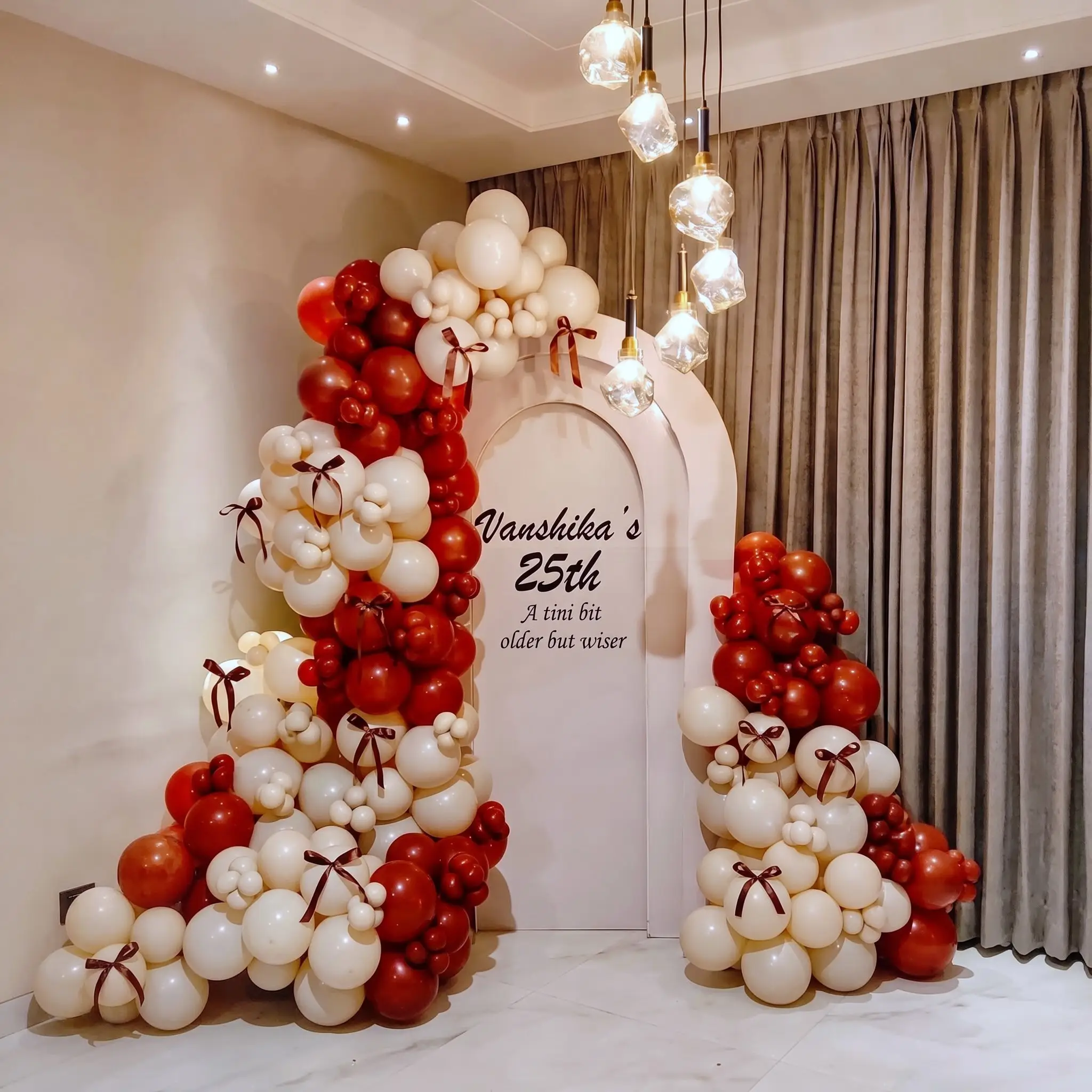 25th Birthday Backdrop Decor at Home