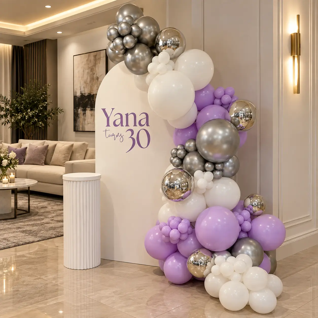 30th  Birthday Backdrop Decoration Abu Dhabi