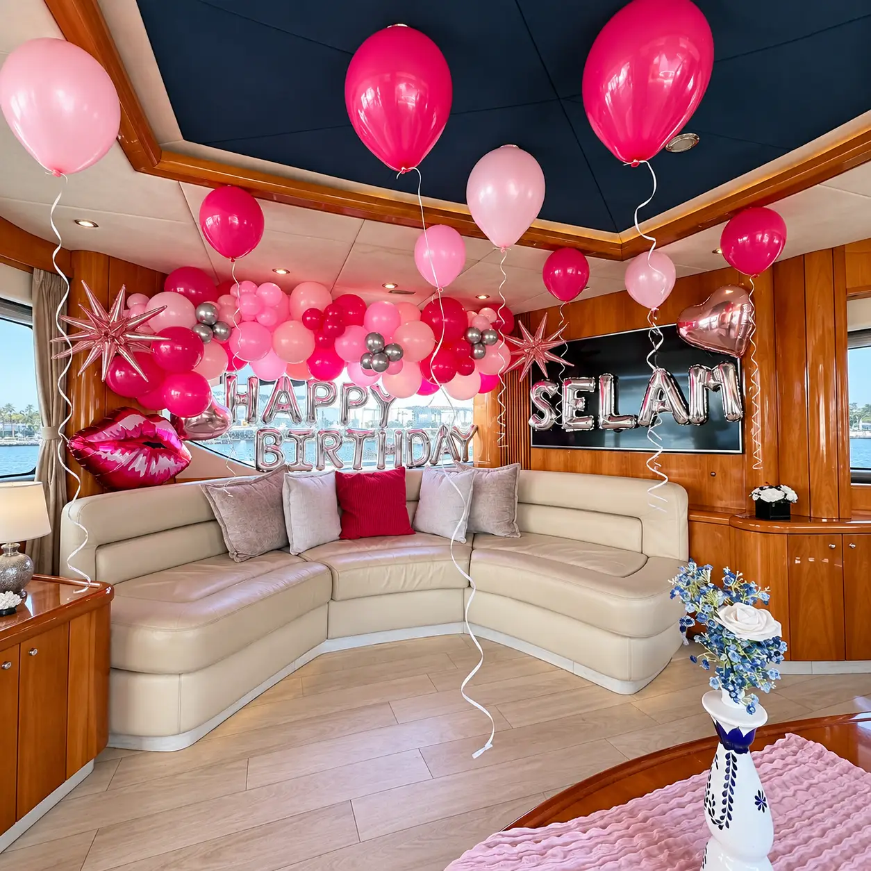 Birthday Yacht Balloon Decoration