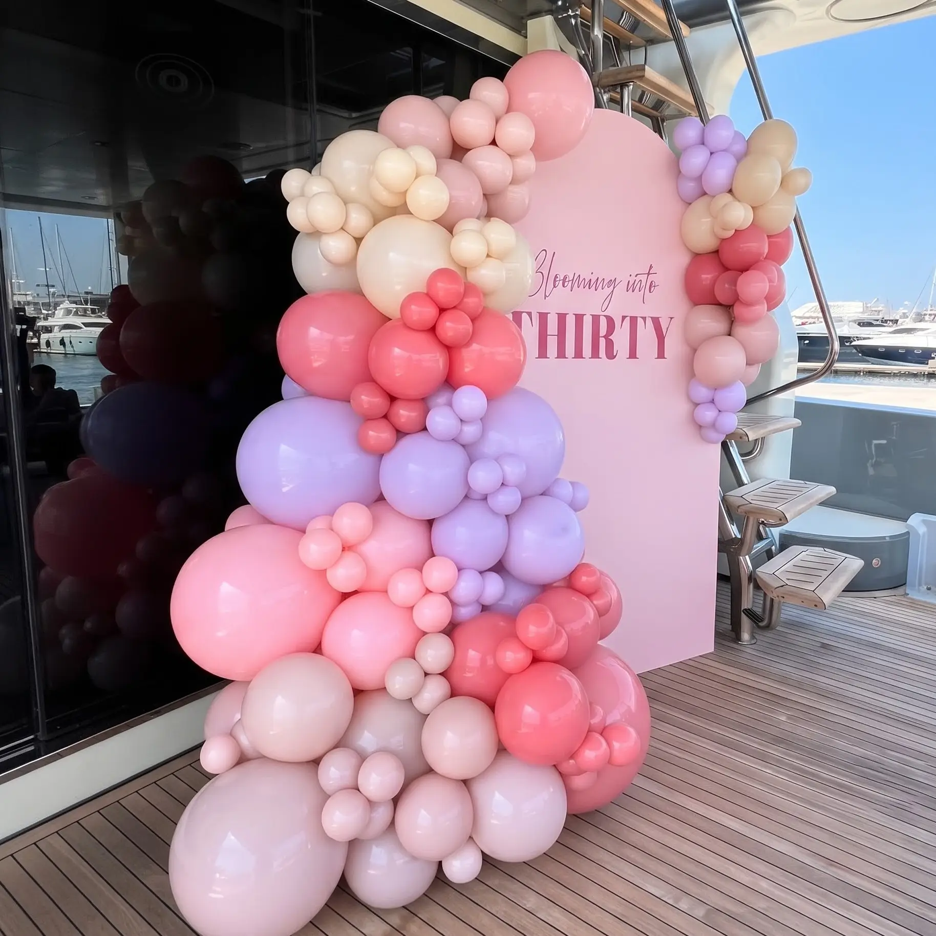 Birthday Yacht Party Balloon Setup