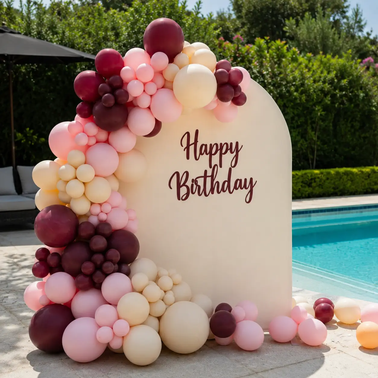 Elegant Arch Birthday Decoration