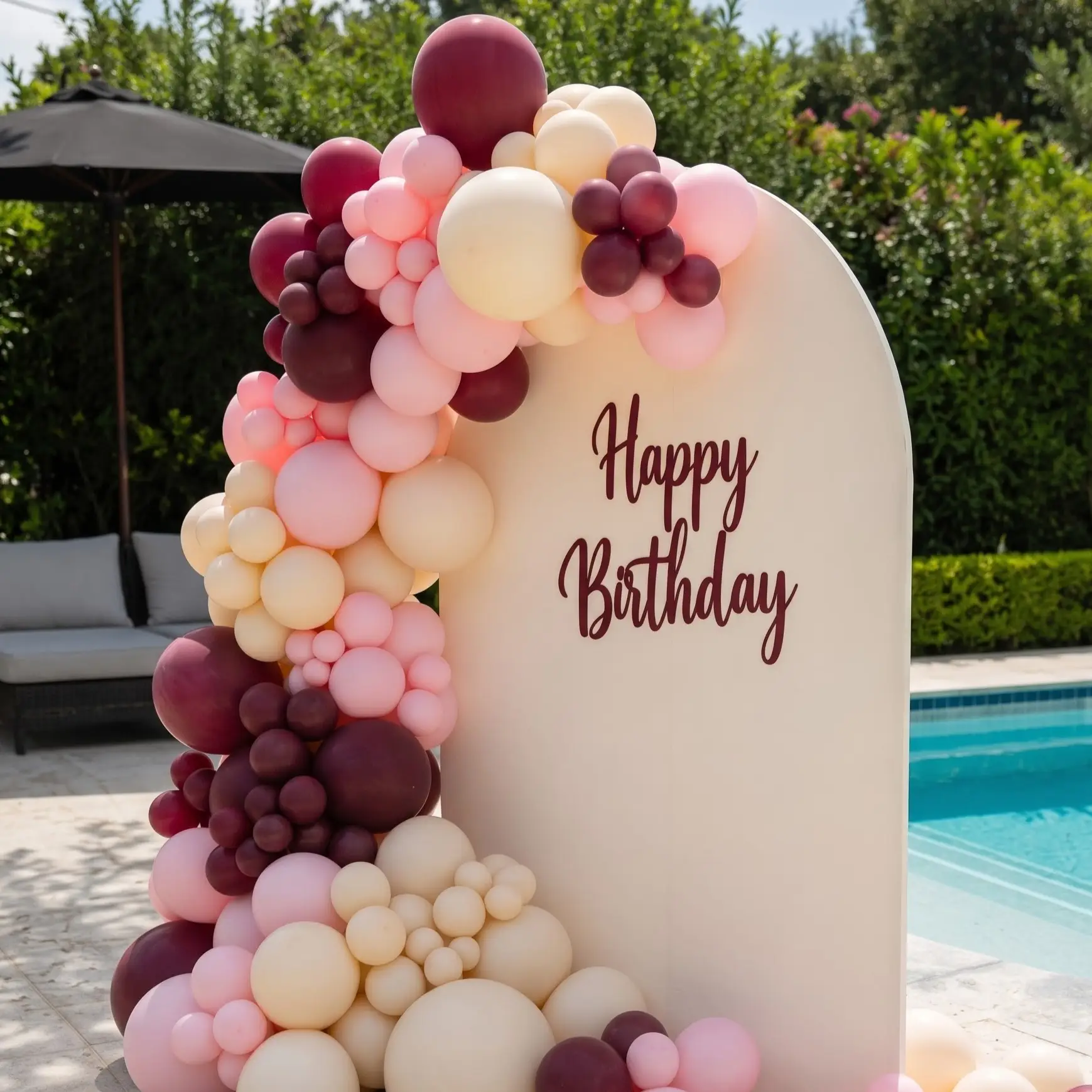 Elegant Arch Birthday Decoration