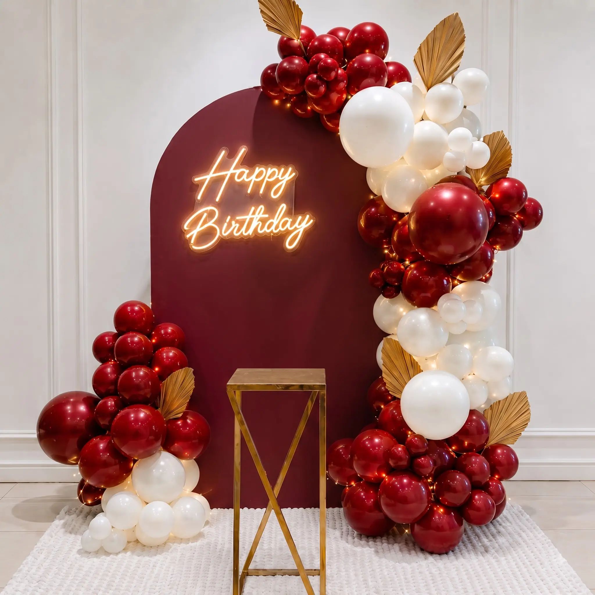 Elegant Birthday Backdrop Decor