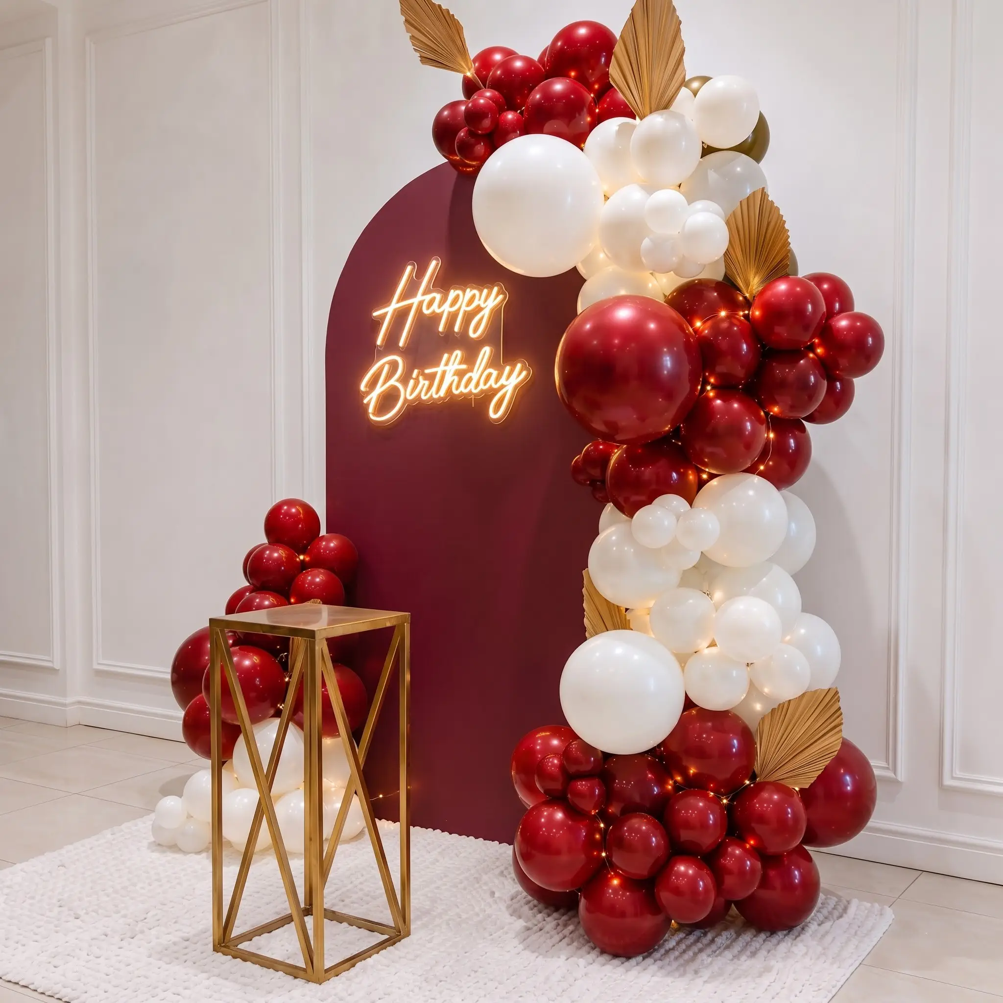 Elegant Birthday Backdrop Decor