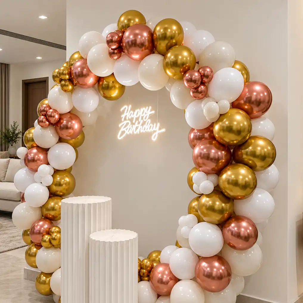Elegant Birthday Setup for Home