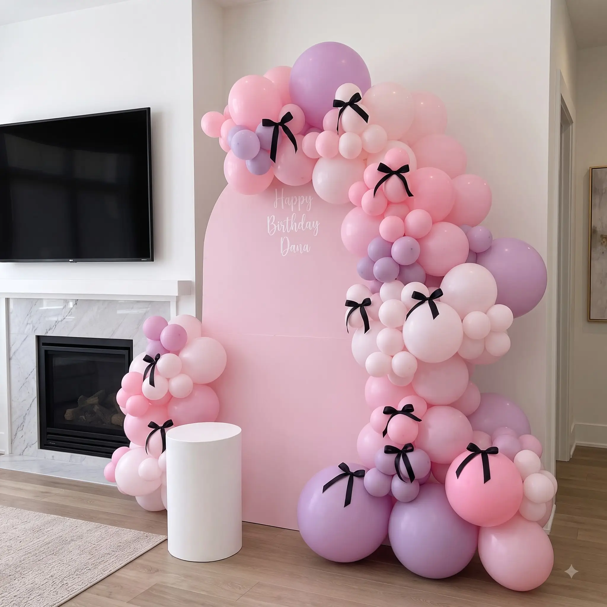 Pastel Birthday Balloon Decoration