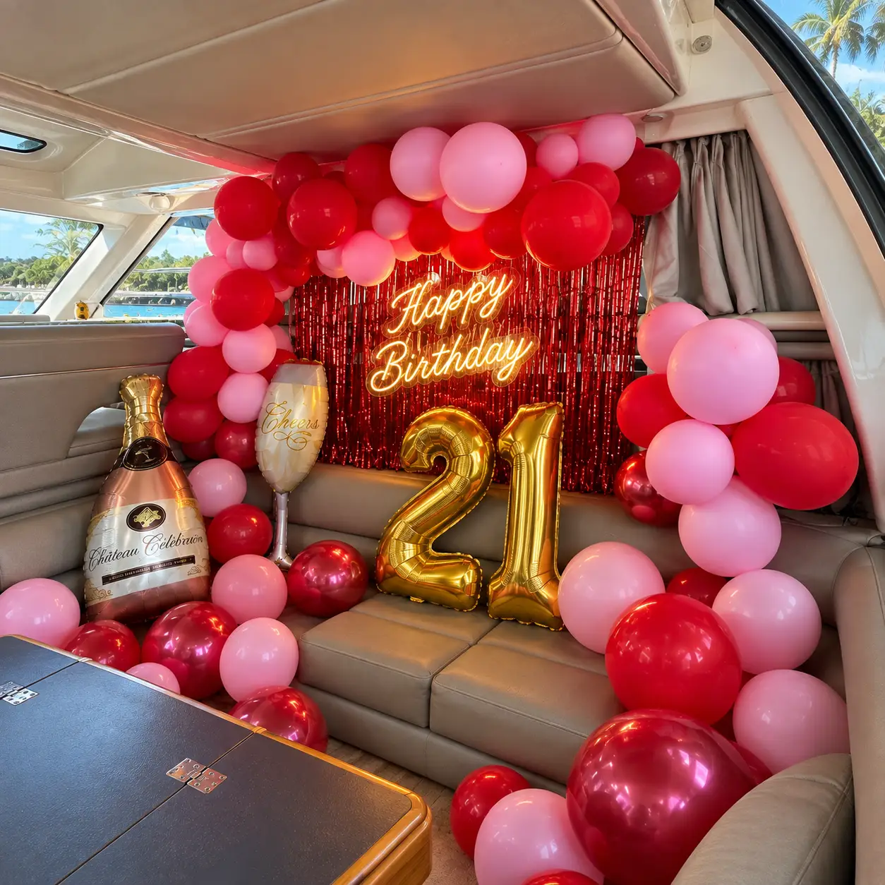 Yacht Decoration for 21st Birthday