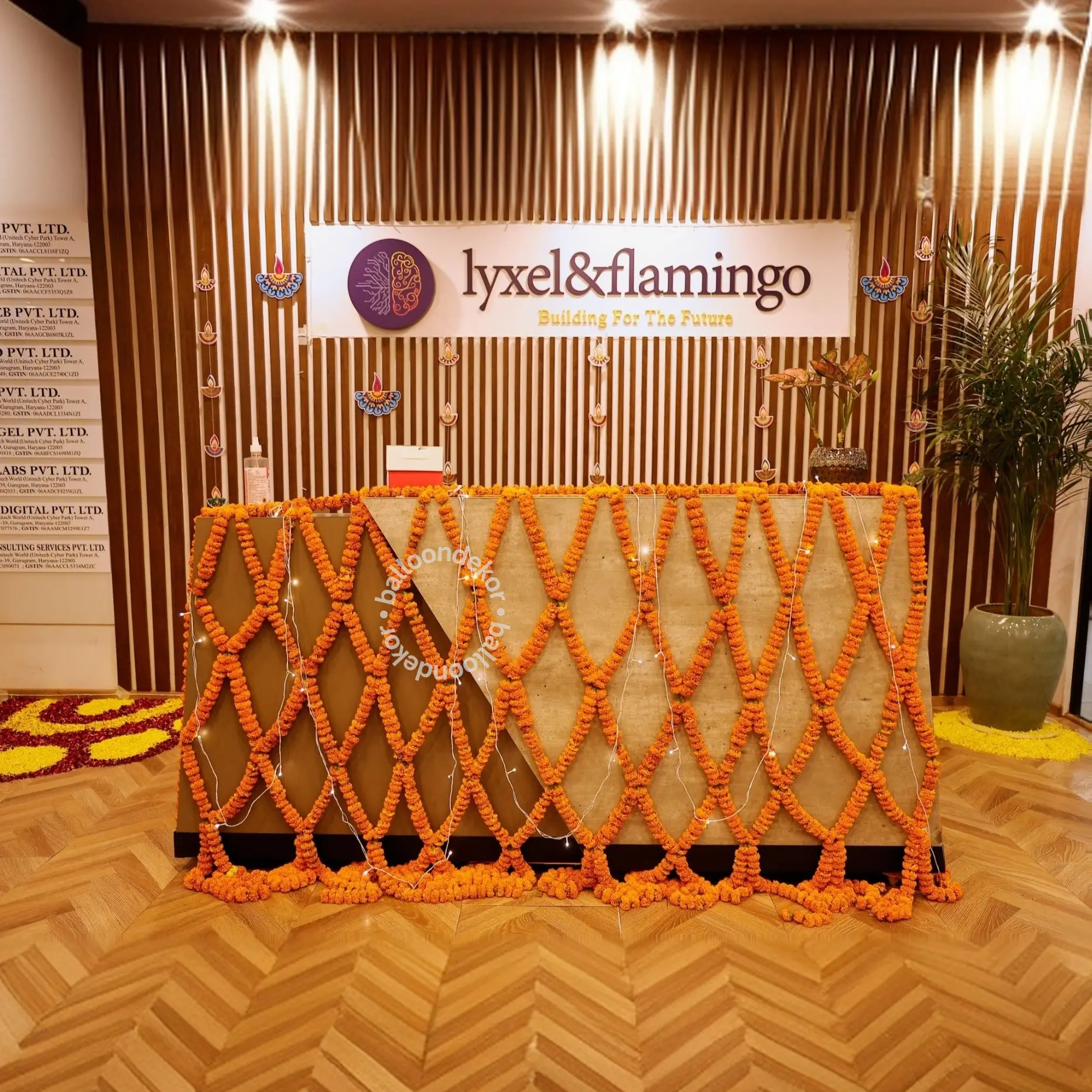 Traditional Diwali Decor Office in Dubai