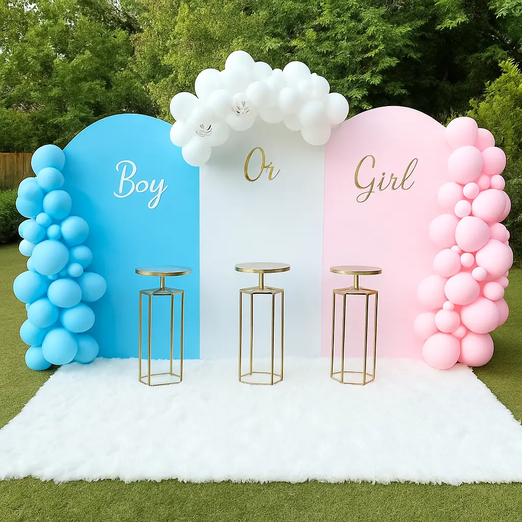 Little Star Gender Reveal Backdrop