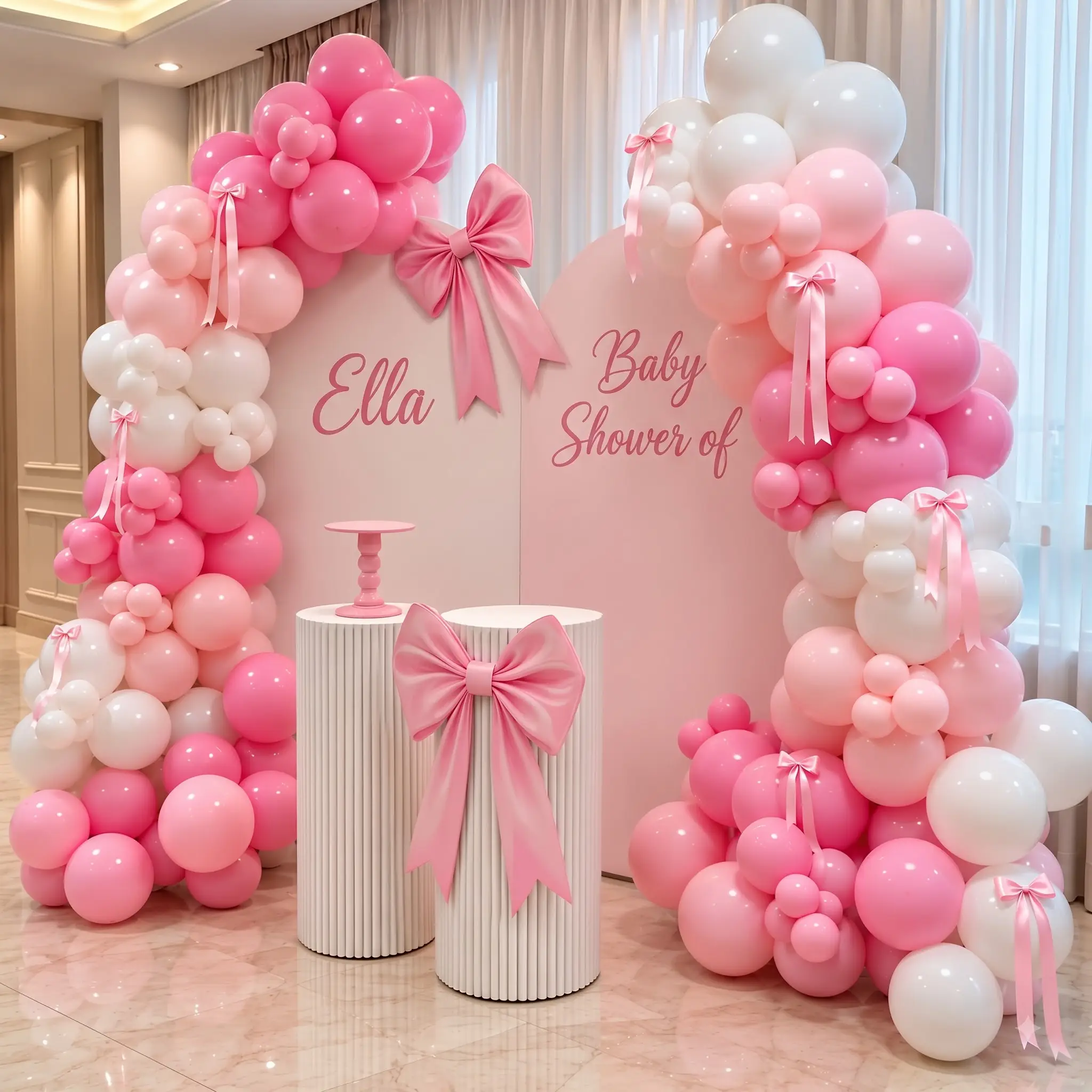 Bow Theme Baby Shower Decoration in Abu Dhabi