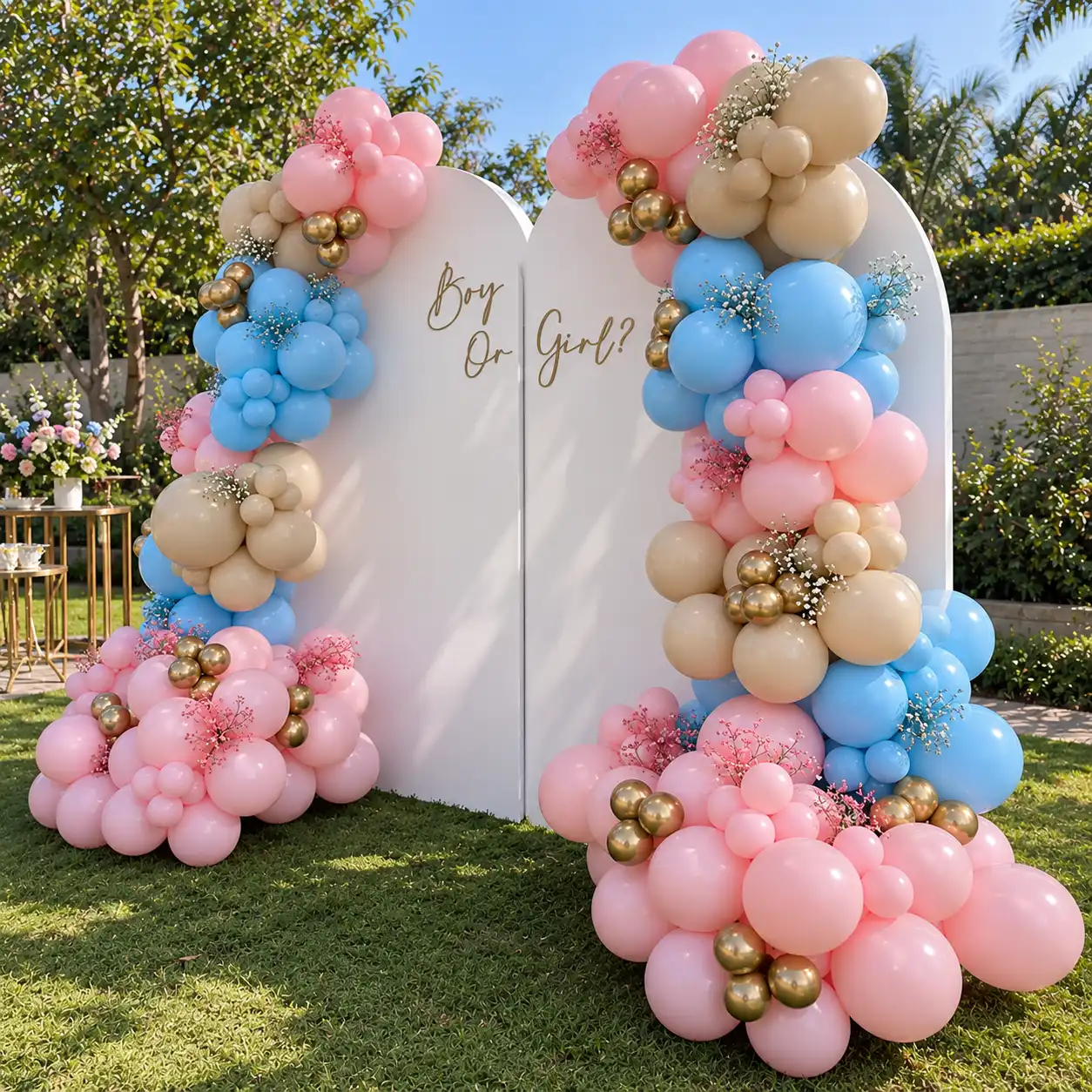 Bright Beginnings Baby Shower Setup