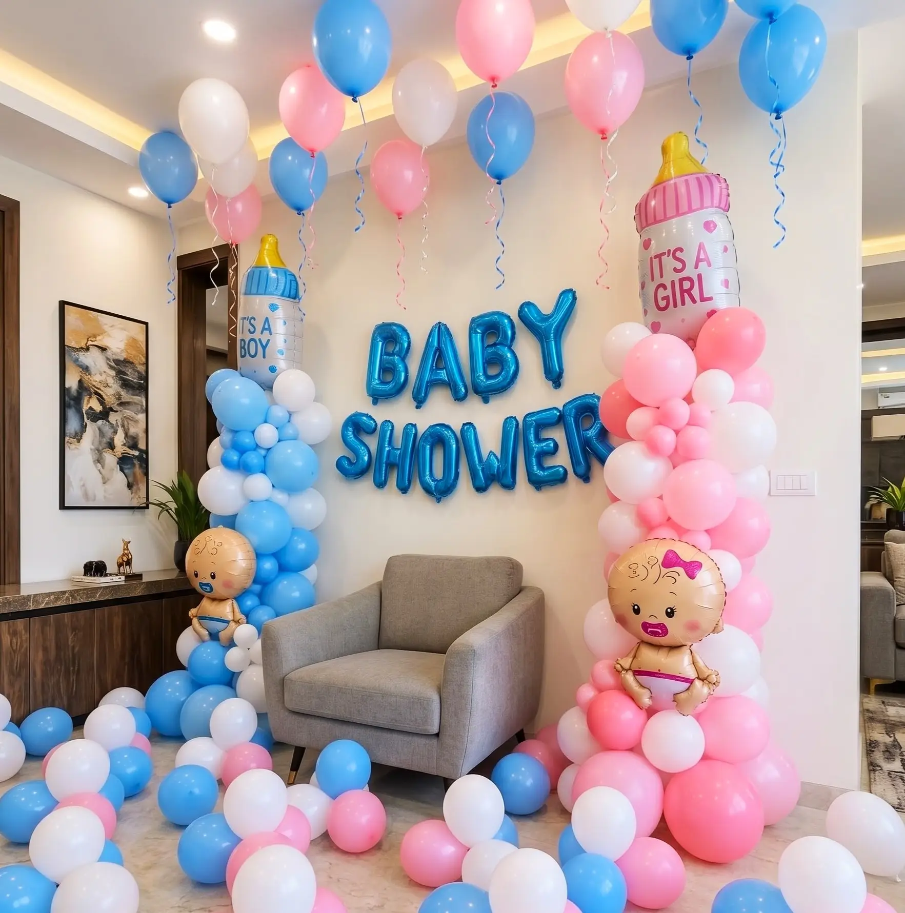 Elegant Baby Shower Decor