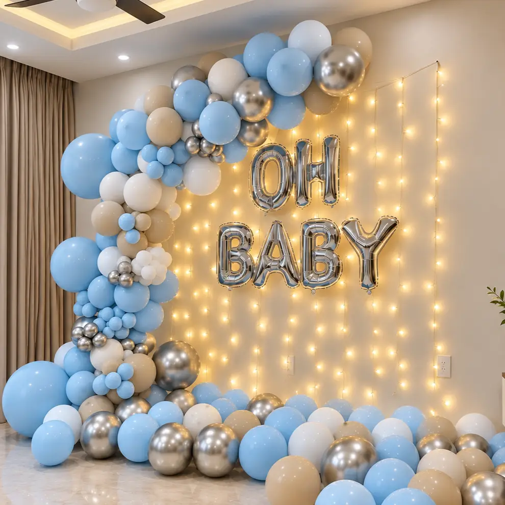 Elegant Oh Baby Balloon Decoration