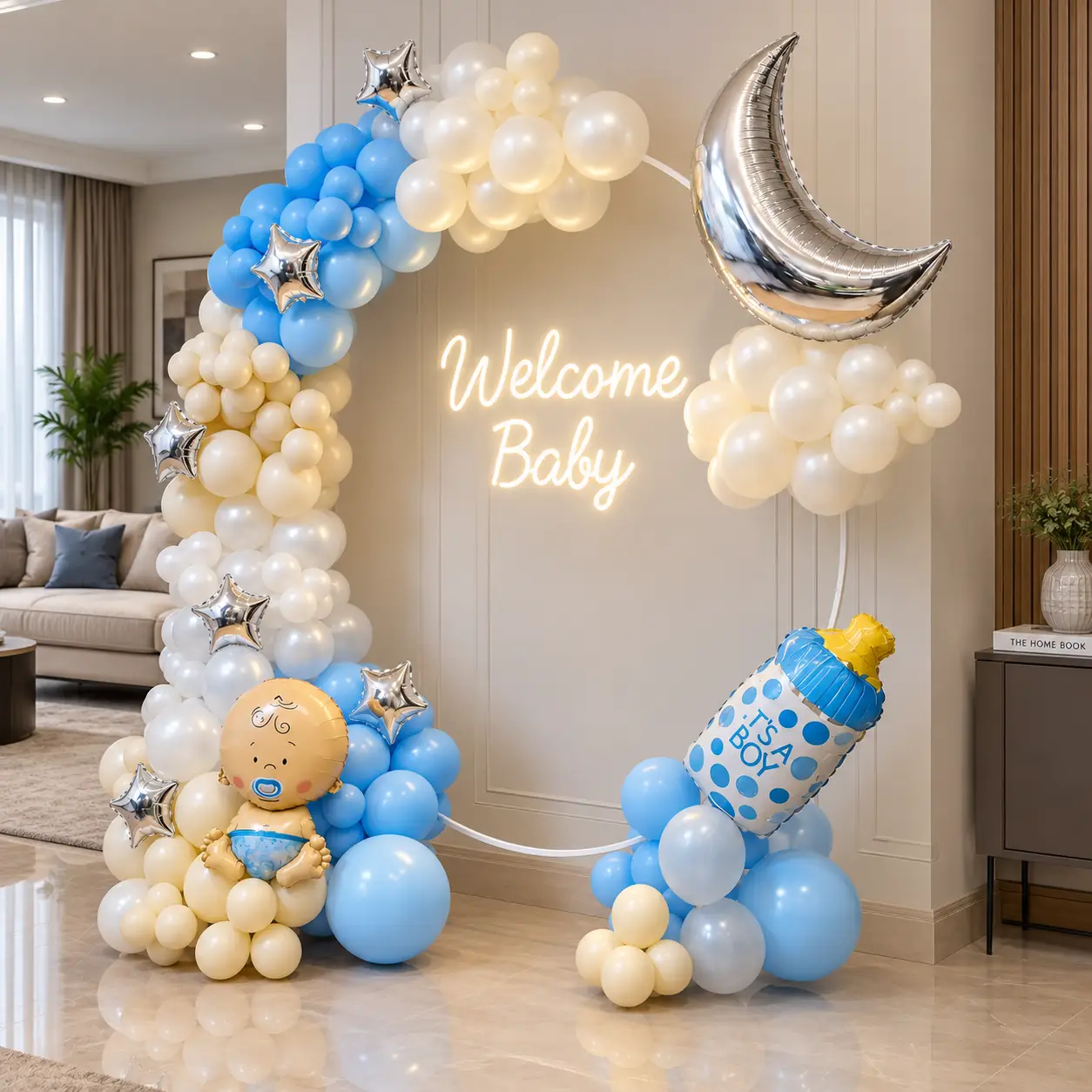Baby Boy Welcome Decor in Abu Dhabi