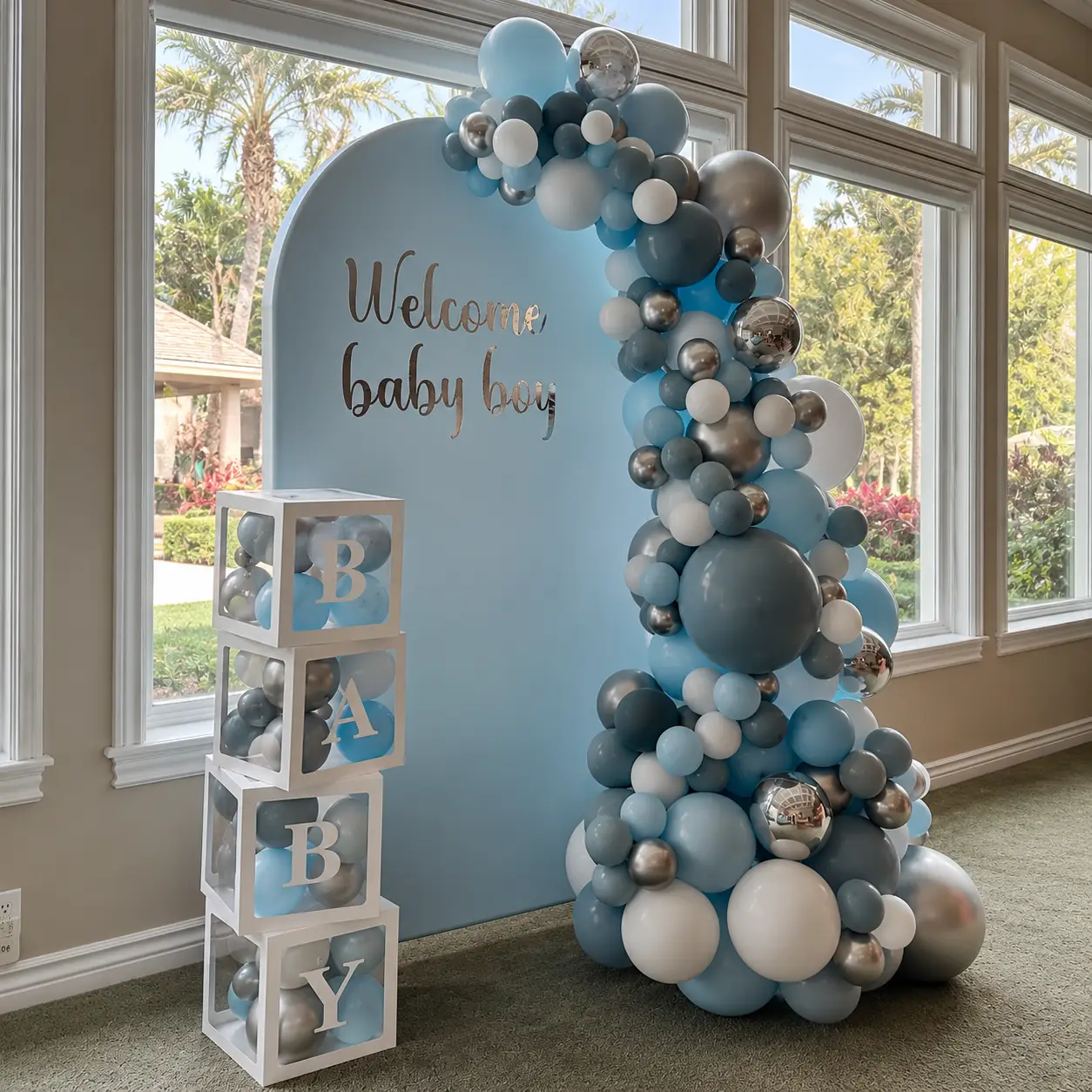 Baby Boy Welcome Setup