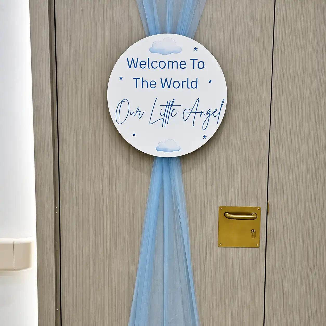 Balloons Cloud Pillar Decoration for Newborn