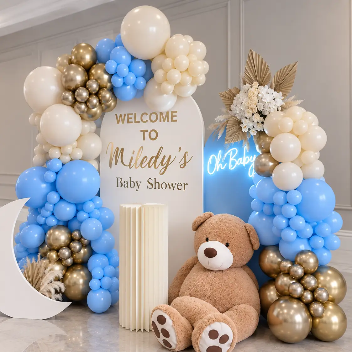 Welcome Baby Boy Decoration