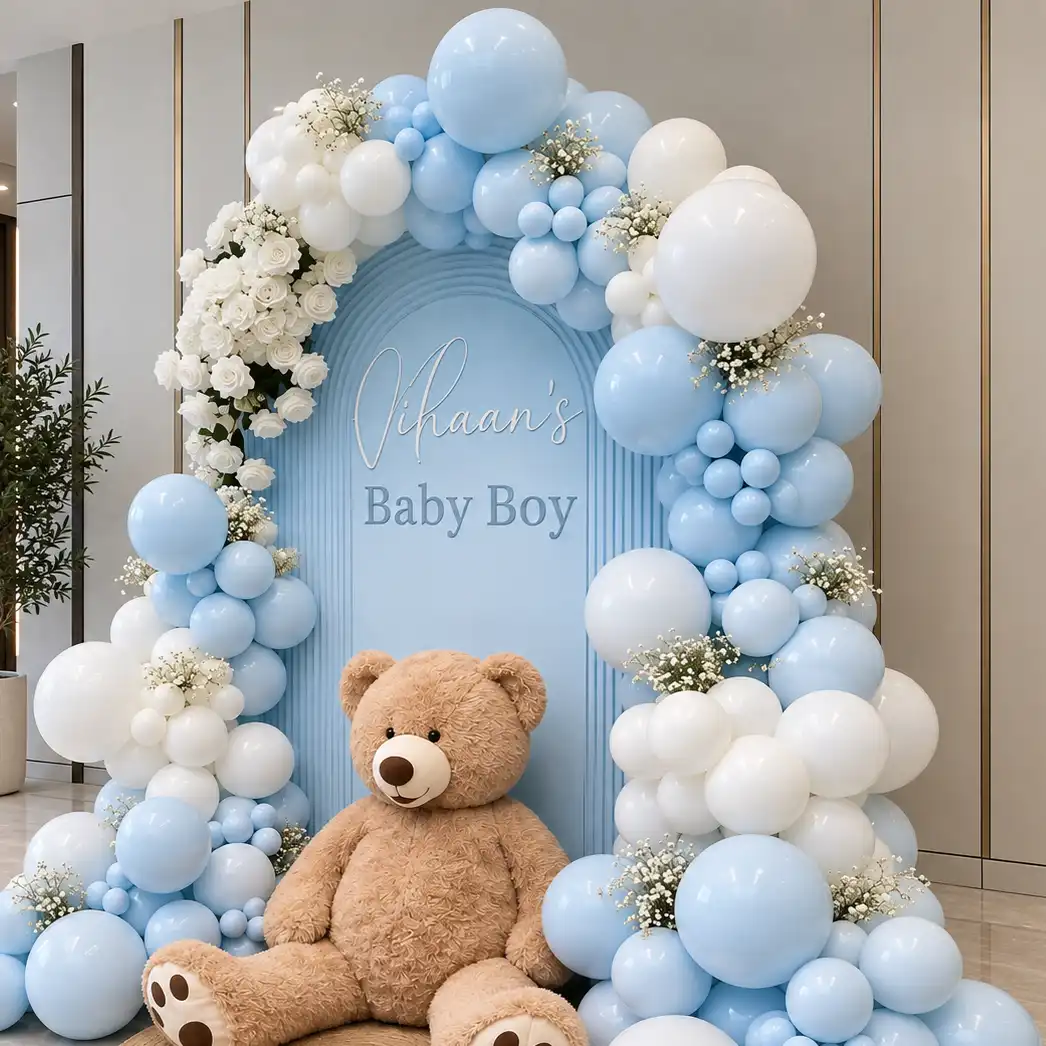 Welcome Baby Outdoor Setup
