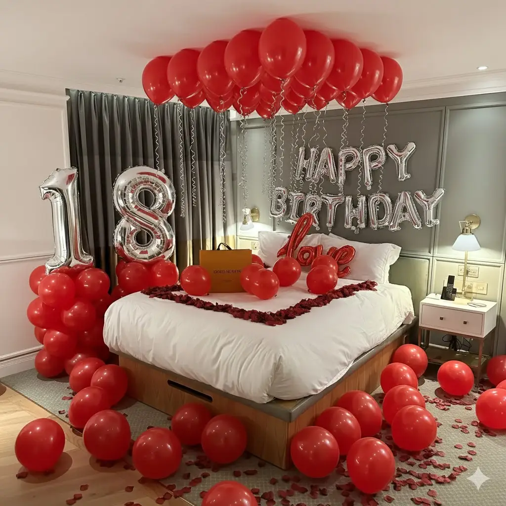Deluxe Birthday Room Decoration