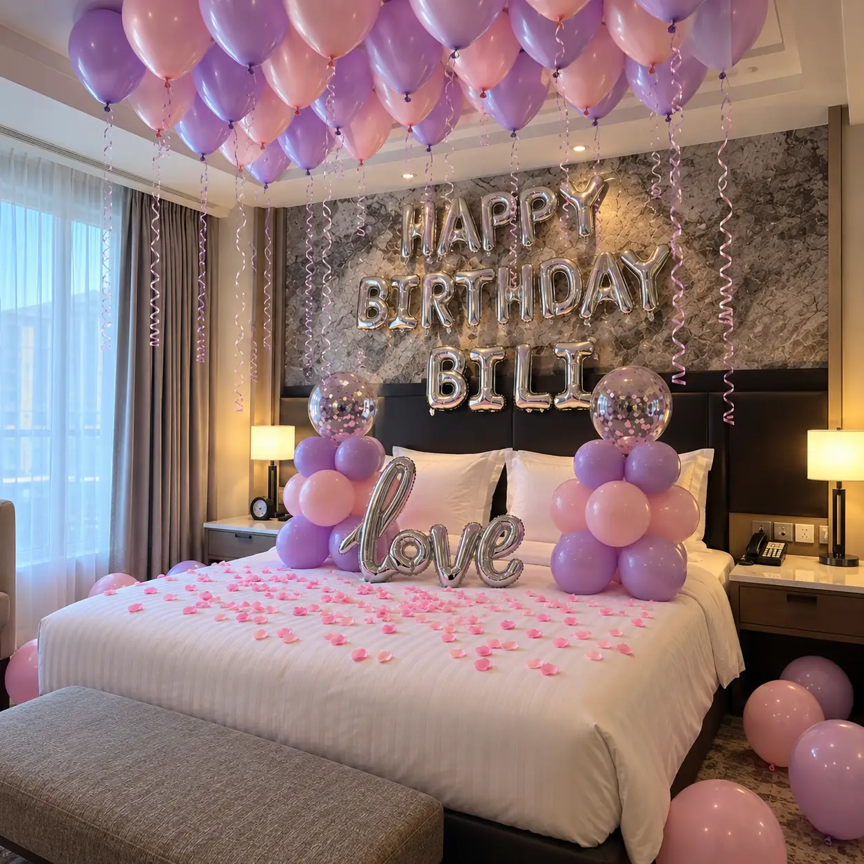 Surprise Birthday Room Decoration in Abu Dhabi