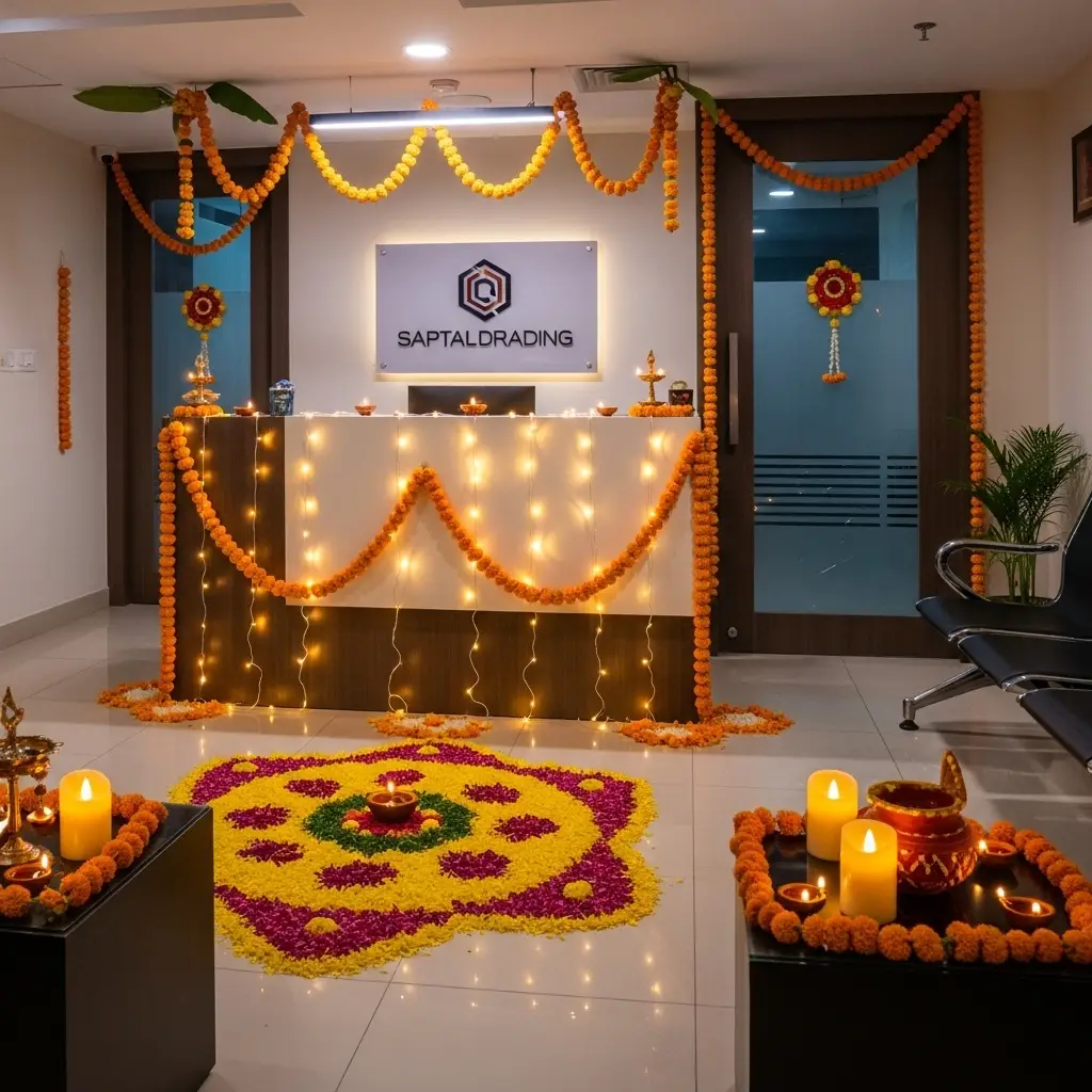 Traditional Diwali Reception Decor in Dubai