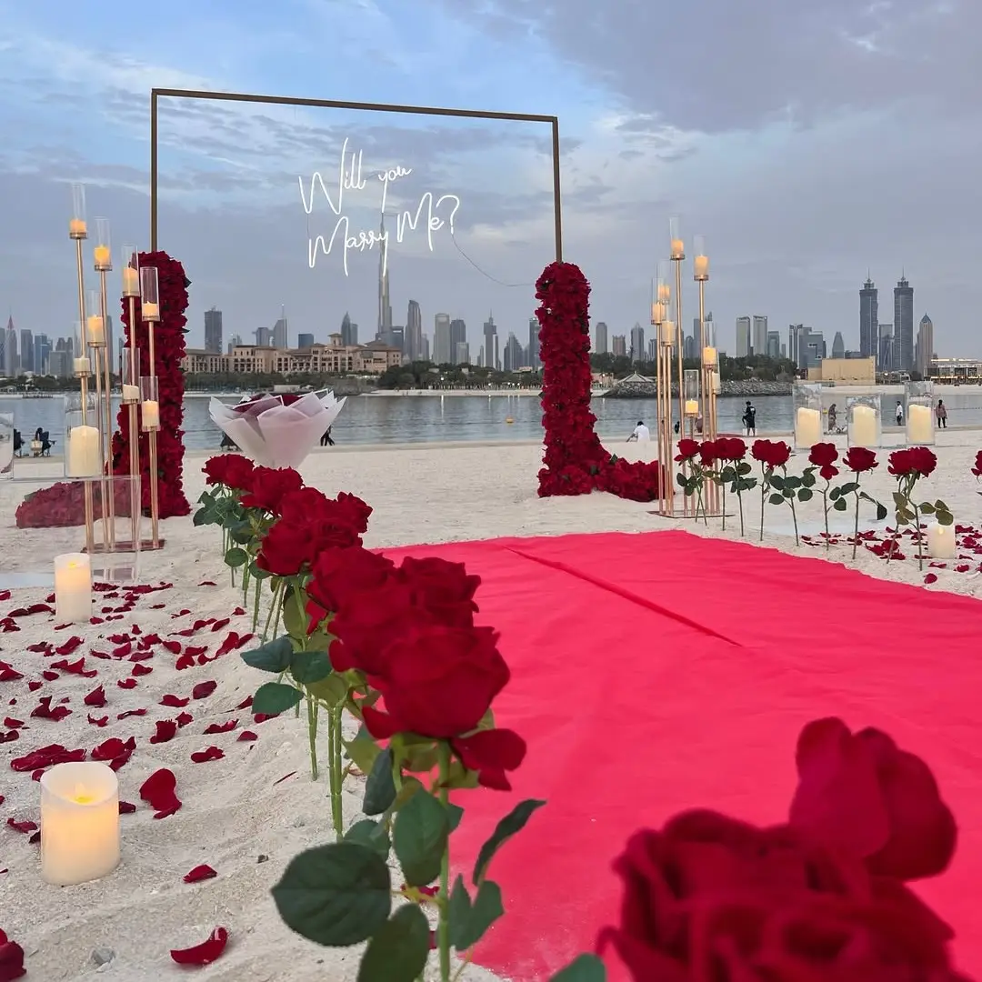 Beachfront Proposal Decoration