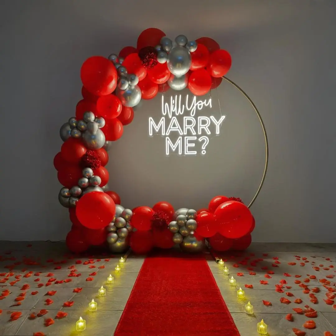 Heartfelt Proposal Decoration