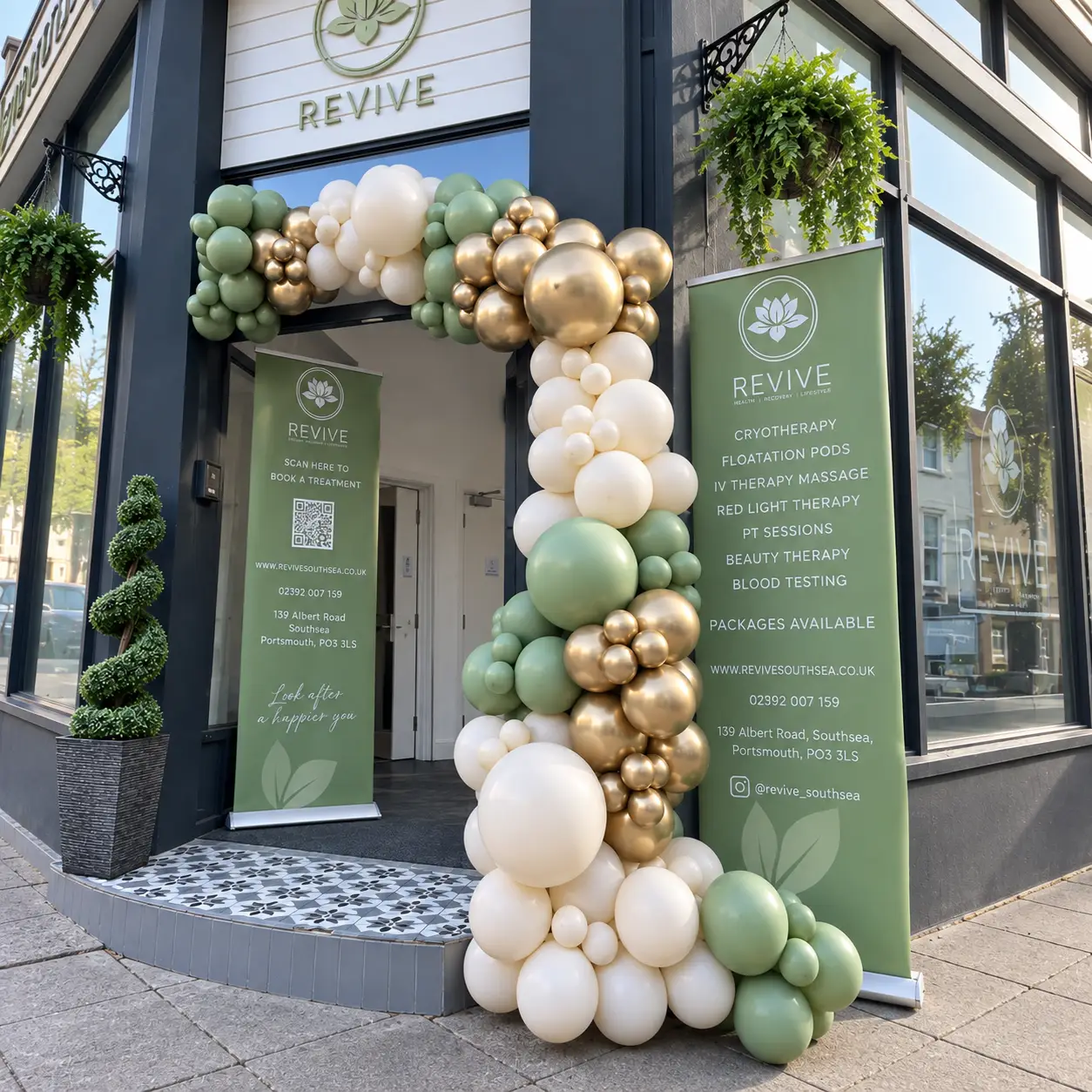 Clinic Entrance Balloon Decoration