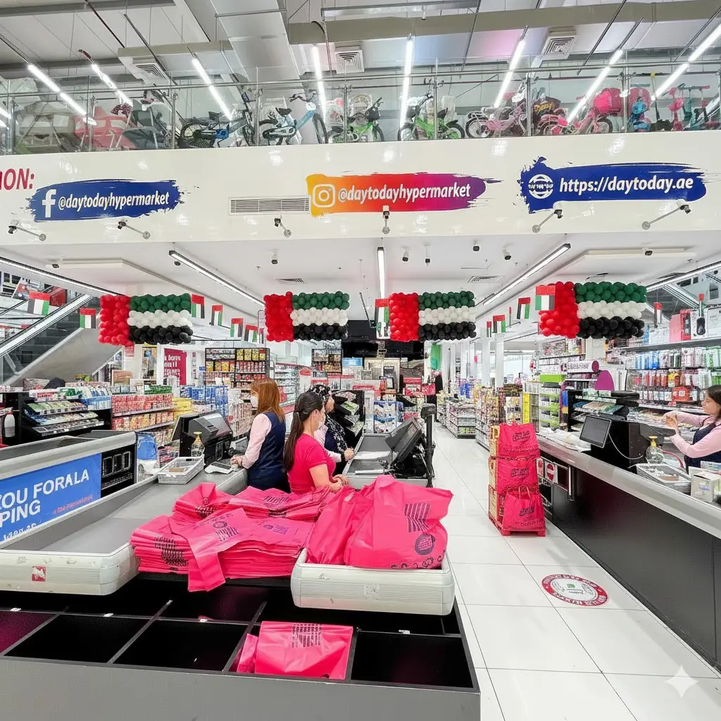 Mall Decoration for National Day Abu Dhabi