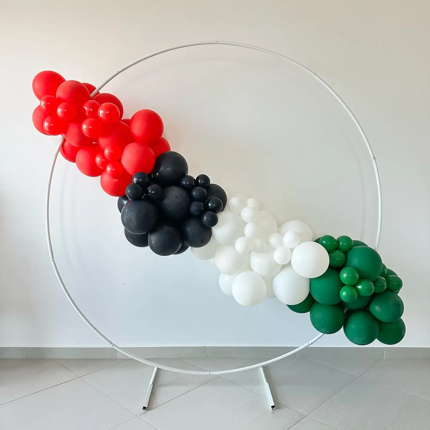 UAE Flag Theme Simple Ring Decor