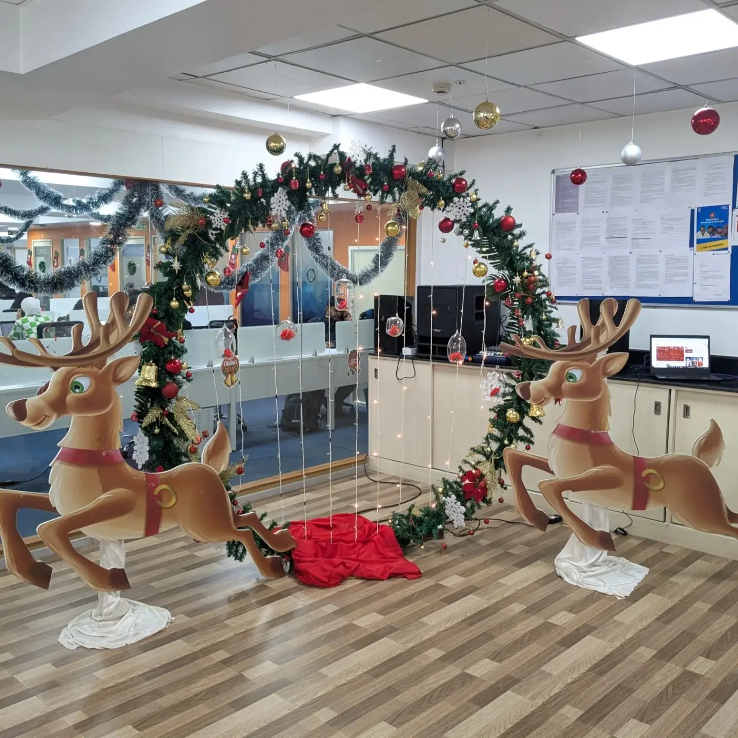 Corporate Office Christmas Celebration Setup UAE