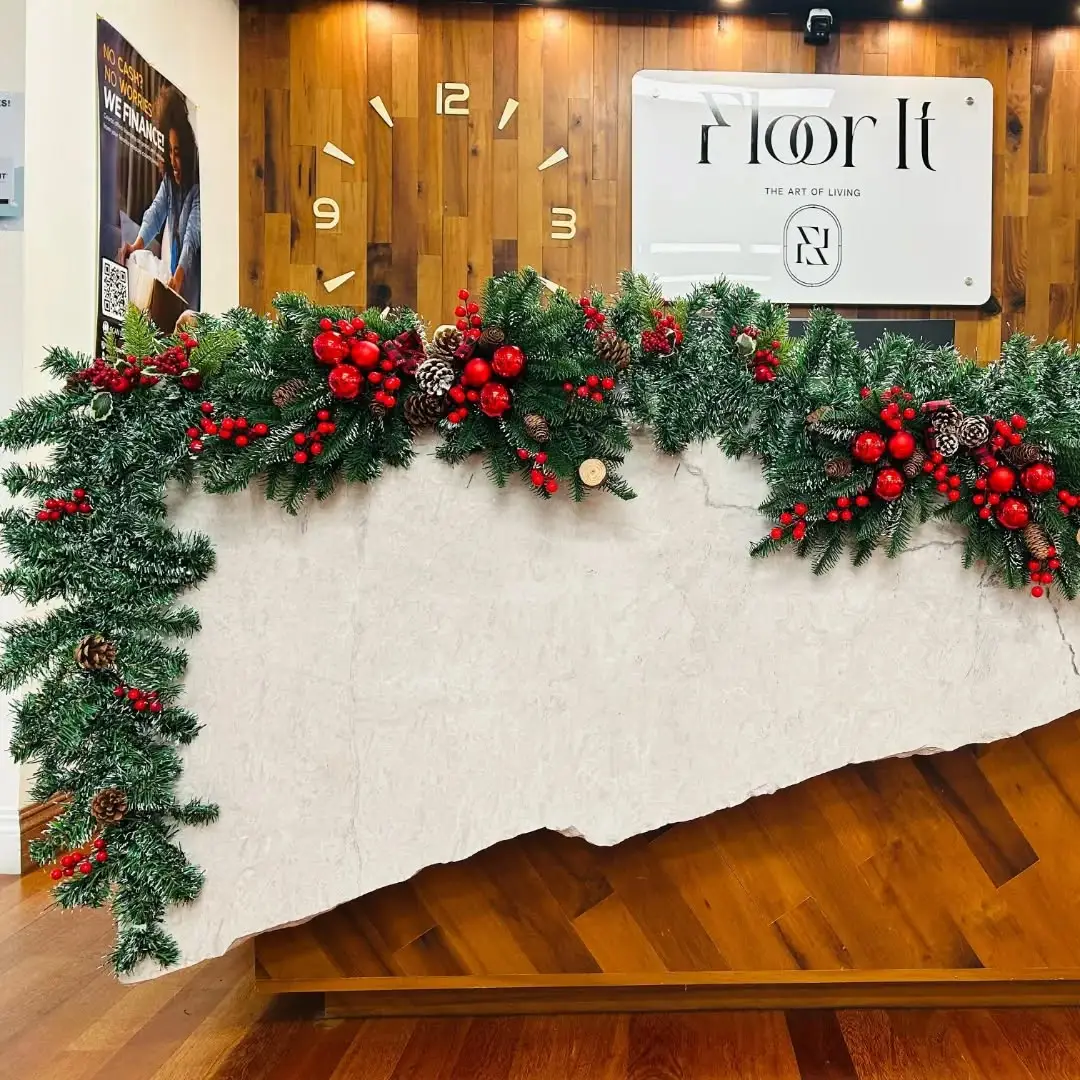 Office Reception Christmas Decor Dubai