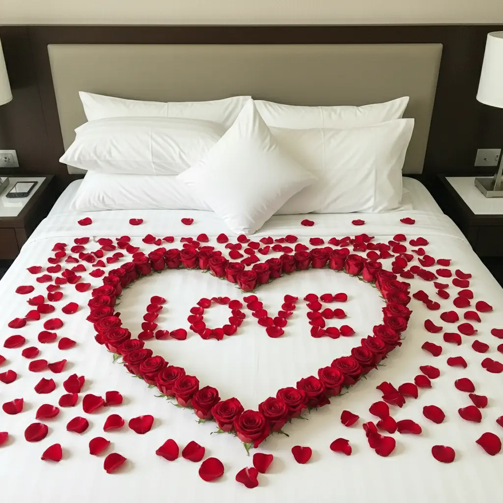 Elegant First Marriage Night Decor