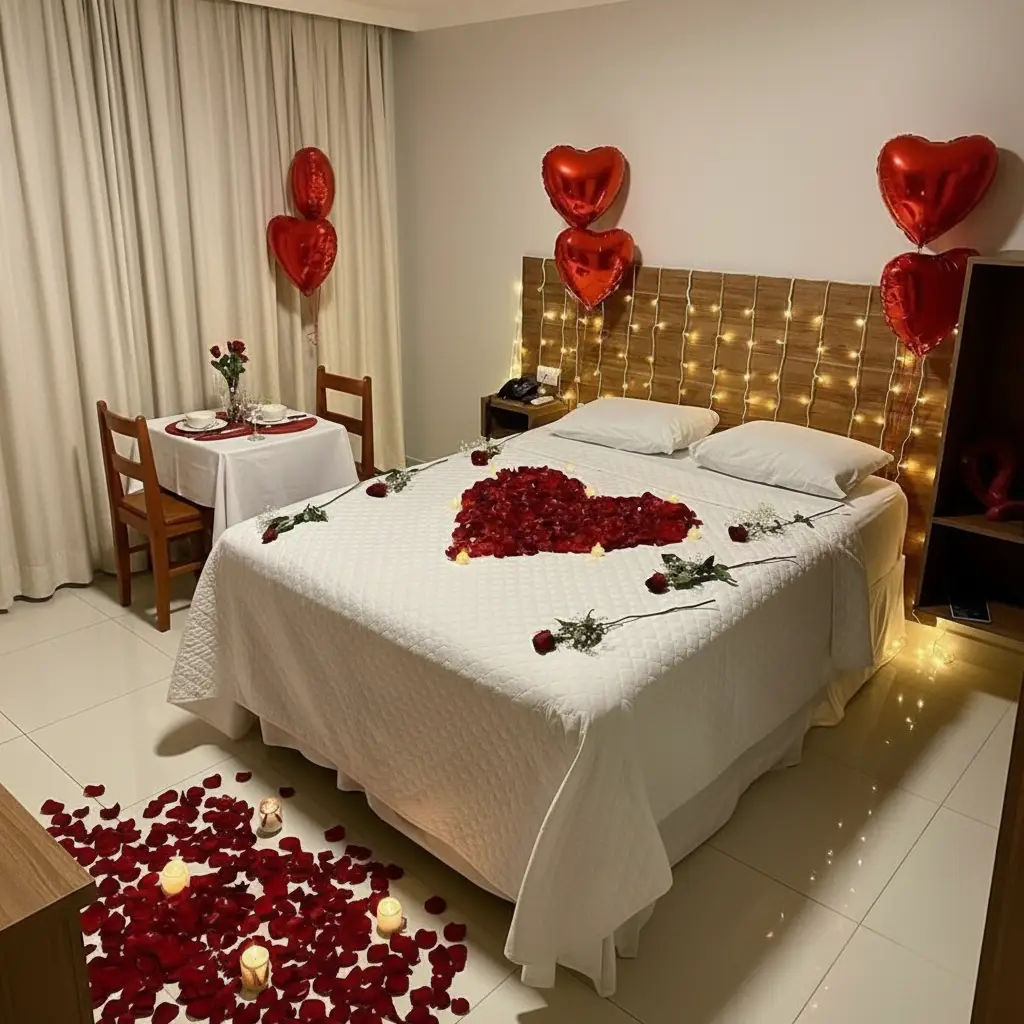 Simple Couple Night Room Decor