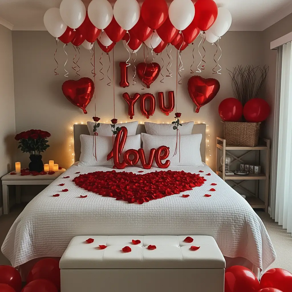 Cozy First Wedding Night Decor