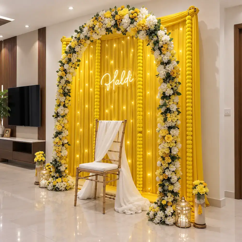 Haldi Ceremony Arch Decoration
