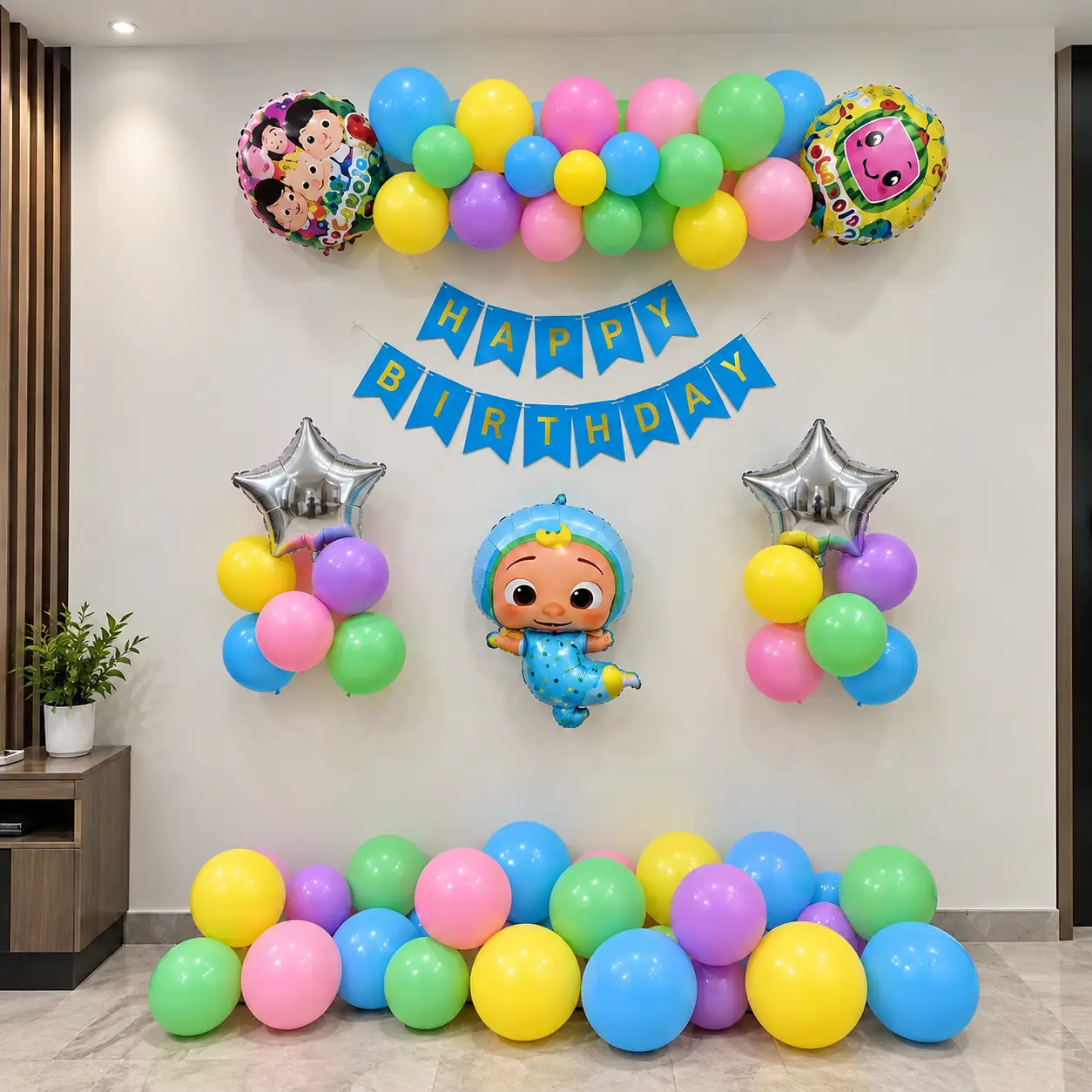 Chat gpt sep pm — Basic Cocomelon Theme Birthday Setup