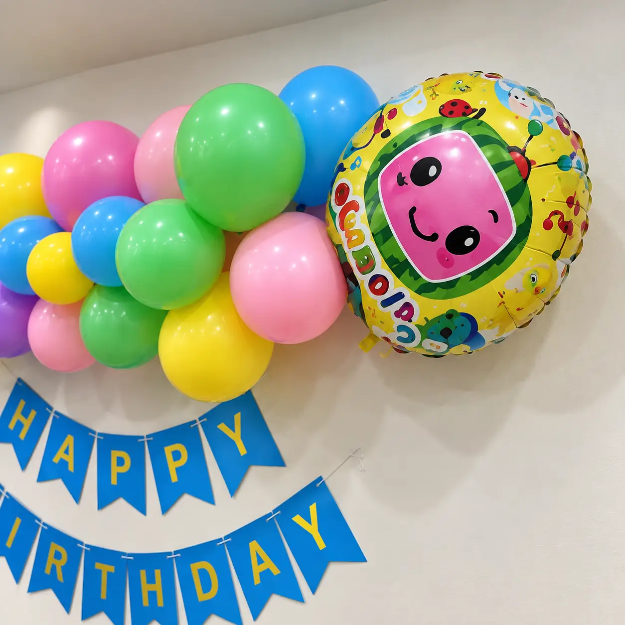 Basic Cocomelon Theme Birthday Setup