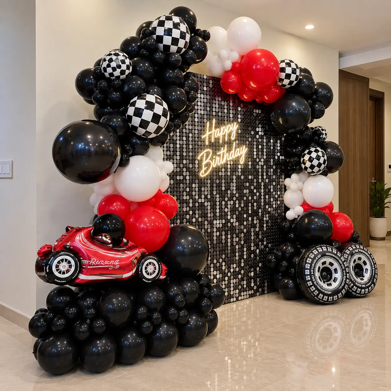 Car Theme Sequence Backdrop Setup