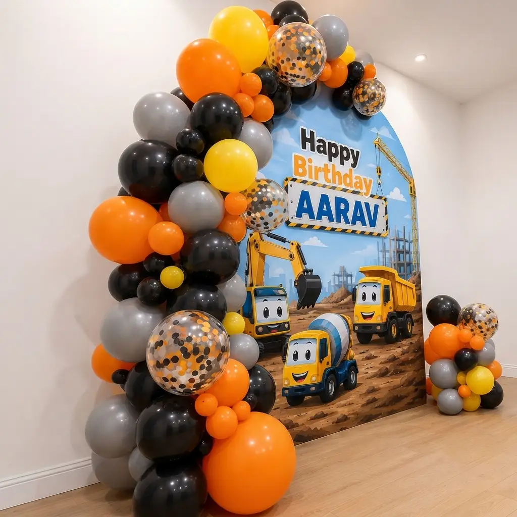 Construction Theme Birthday Decoration