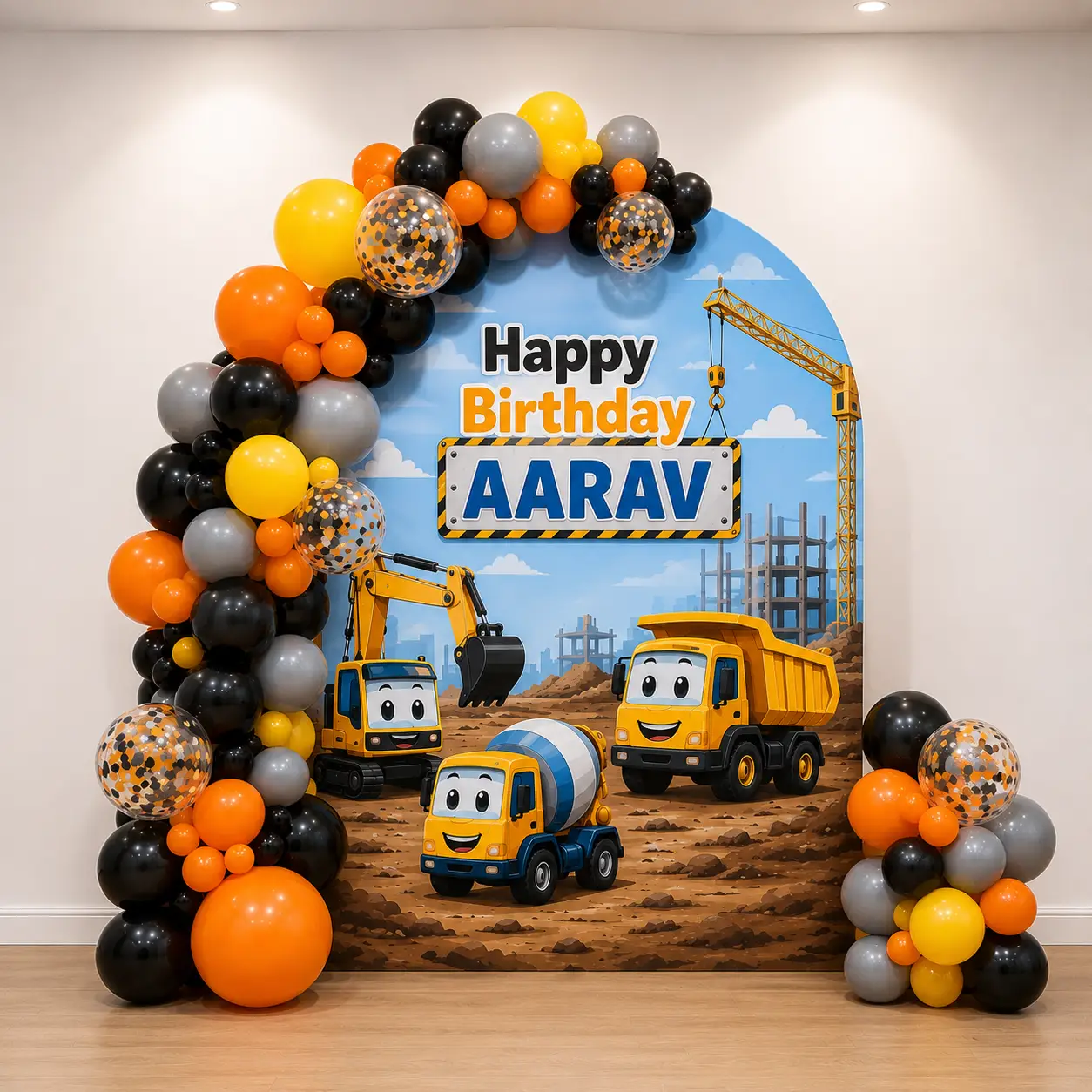 Construction Theme Birthday Decoration