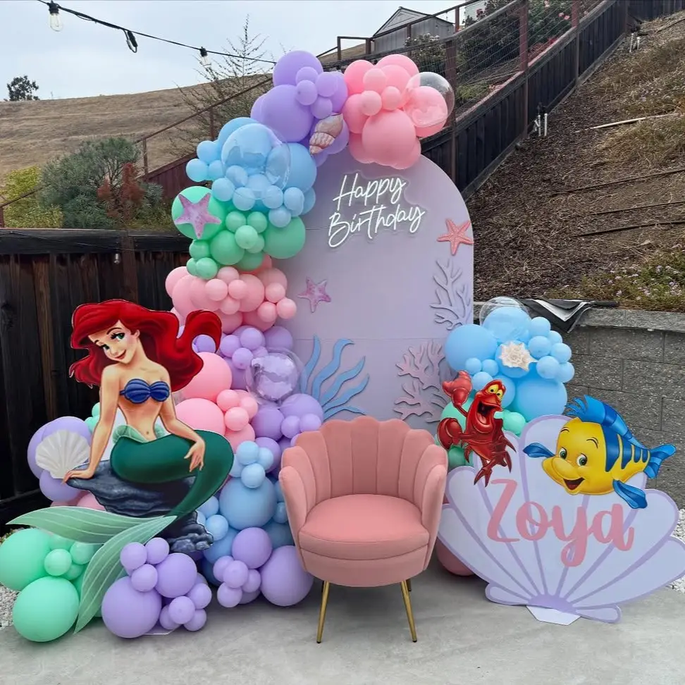 Kids Mermaid Birthday Decoration